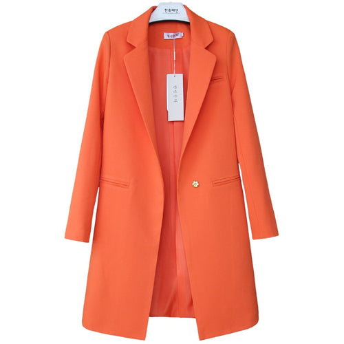 2019 Spring Autumn Blazers Women Small suit Plus size Long sleeve jacket Casual tops female Slim Wild Blazers Windbreaker coat