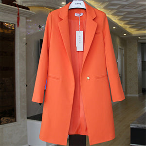 2019 Spring Autumn Blazers Women Small suit Plus size Long sleeve jacket Casual tops female Slim Wild Blazers Windbreaker coat