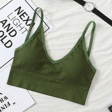 Load image into Gallery viewer, New Womens Plain Strappy Back Tie Up Halter Neck Basic Bralet Vest Bra Crop Top Casual Stretch Elastic Soft Summer Clothes