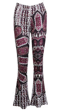 Load image into Gallery viewer, Women's Boho Hippie High Waist Printed Wide Leg Long Flared Bell Bottom Pants Vintage Style Female Pants