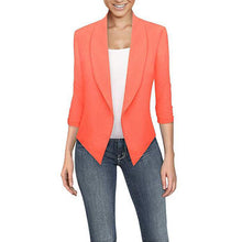 Load image into Gallery viewer, OEAK 2019 Ladies Blazer Long Sleeve Blaser Women Suit jackets Female Feminine Blazer Femme Solid Color Women Blazer Autumn