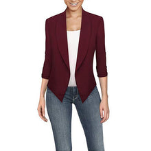 Load image into Gallery viewer, OEAK 2019 Ladies Blazer Long Sleeve Blaser Women Suit jackets Female Feminine Blazer Femme Solid Color Women Blazer Autumn