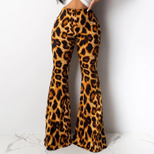 Load image into Gallery viewer, 2019 Boho Summer Women&#39;s Stretch Bell Bottom Trousers Ladies Slim Leopard Print  Flared Pants High Waist Fashion Women Long #3