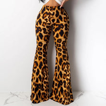 Load image into Gallery viewer, 2019 Boho Summer Women&#39;s Stretch Bell Bottom Trousers Ladies Slim Leopard Print  Flared Pants High Waist Fashion Women Long #3