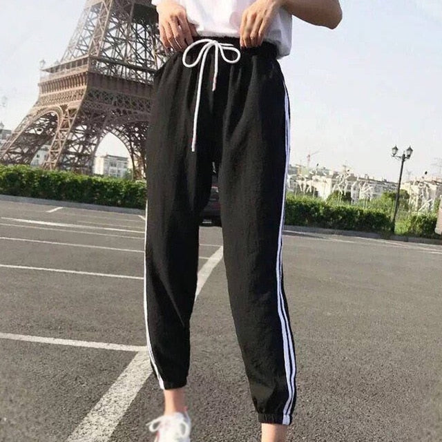 Women Pants Tracksuit Bottoms Casual Trousers Gym Long Elastic Waist Pants Slacks Sports Pants