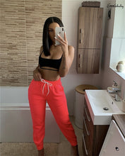 Load image into Gallery viewer, Womens Ladies Joggers Tracksuit Bottoms Trousers Slacks Gym Jogging Sweat Pants Jogger Pants Drawstring Elastic Waist Trousers