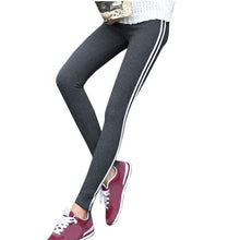 Load image into Gallery viewer, New Women Pants Spring Casual  Slim Comfortable Casual  Side Striped Bottoming Sweatpants Sporting Fitness Pencil Pants