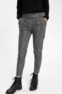DeFacto Woman Autumn Stylish Grid Long Pants Women Pencil Pant Casual Fashion Female Bottoms Trousers-K6890AZ18WN