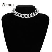 Load image into Gallery viewer, Punk Miami Cuban Choker Necklace Collar Statement Hip Hop Big Chunky Aluminum Gold Color Thick Chain Necklace Women Jewelry