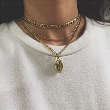 Load image into Gallery viewer, Boho Multi-element Crystal Necklaces For Women Fashion Gold Necklace Vintage Multiple Layers Pendant Necklace Jewelry Gift