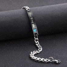 Load image into Gallery viewer, Women Silver Color Rose Gold Bracelet for Female Crystal Heart Charm Bracelet Women Bridal Wedding Fine Jewelry Gift