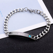 Load image into Gallery viewer, Women Silver Color Rose Gold Bracelet for Female Crystal Heart Charm Bracelet Women Bridal Wedding Fine Jewelry Gift