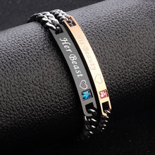 Load image into Gallery viewer, Women Silver Color Rose Gold Bracelet for Female Crystal Heart Charm Bracelet Women Bridal Wedding Fine Jewelry Gift