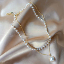 Load image into Gallery viewer, SUMENG 2020 New Fashion Kpop Pearl Choker Necklace Cute Double Layer Chain Pendant For Women Jewelry Girl Gift