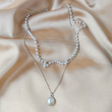Load image into Gallery viewer, SUMENG 2020 New Fashion Kpop Pearl Choker Necklace Cute Double Layer Chain Pendant For Women Jewelry Girl Gift