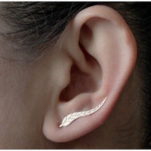 Load image into Gallery viewer, 2020 New Fashion Simulated Pearls Pendient  Angel Wings Leaf Feather Flowers Stud Earrings For Women Wedding Jewelry