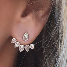 Load image into Gallery viewer, 2020 New Fashion Simulated Pearls Pendient  Angel Wings Leaf Feather Flowers Stud Earrings For Women Wedding Jewelry