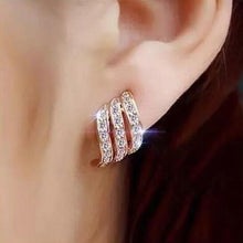 Load image into Gallery viewer, 2020 New Fashion Simulated Pearls Pendient  Angel Wings Leaf Feather Flowers Stud Earrings For Women Wedding Jewelry