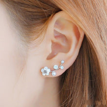 Load image into Gallery viewer, 2020 New Fashion Simulated Pearls Pendient  Angel Wings Leaf Feather Flowers Stud Earrings For Women Wedding Jewelry
