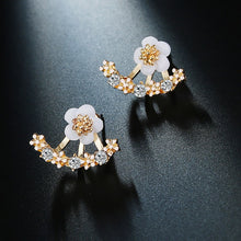 Load image into Gallery viewer, 2020 New Fashion Simulated Pearls Pendient  Angel Wings Leaf Feather Flowers Stud Earrings For Women Wedding Jewelry