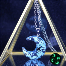 Load image into Gallery viewer, Chic Transparent Resin Rould Ball Moon Pendant Necklace Women Blue Sky White Cloud Chain Necklace Fashion Jewelry Gifts for Girl