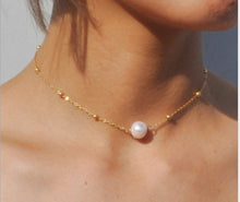 Load image into Gallery viewer, 15 Style Simple Pearl Bead Chain Choker Necklace  Crystal Leaf Tassel Necklace For Women Fashion Sex Jewelry Prom Accessories
