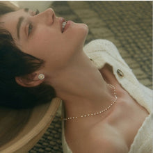 Load image into Gallery viewer, 15 Style Simple Pearl Bead Chain Choker Necklace  Crystal Leaf Tassel Necklace For Women Fashion Sex Jewelry Prom Accessories