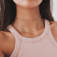 Load image into Gallery viewer, 15 Style Simple Pearl Bead Chain Choker Necklace  Crystal Leaf Tassel Necklace For Women Fashion Sex Jewelry Prom Accessories