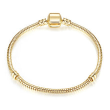 Load image into Gallery viewer, BAOPON High Quality Authentic Silver Color Snake Chain Fine Bracelet Fit European Charm Bracelet for Women DIY Jewelry Making