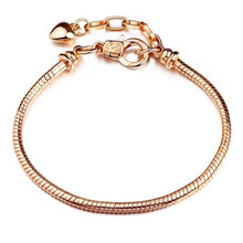 Load image into Gallery viewer, BAOPON High Quality Authentic Silver Color Snake Chain Fine Bracelet Fit European Charm Bracelet for Women DIY Jewelry Making