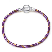 Load image into Gallery viewer, BAOPON High Quality Authentic Silver Color Snake Chain Fine Bracelet Fit European Charm Bracelet for Women DIY Jewelry Making