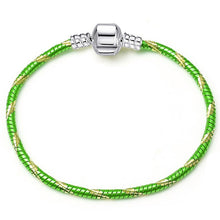 Load image into Gallery viewer, BAOPON High Quality Authentic Silver Color Snake Chain Fine Bracelet Fit European Charm Bracelet for Women DIY Jewelry Making