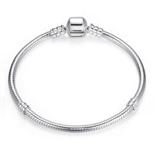 Load image into Gallery viewer, BAOPON High Quality Authentic Silver Color Snake Chain Fine Bracelet Fit European Charm Bracelet for Women DIY Jewelry Making