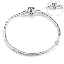 Load image into Gallery viewer, BAOPON High Quality Authentic Silver Color Snake Chain Fine Bracelet Fit European Charm Bracelet for Women DIY Jewelry Making
