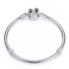 Load image into Gallery viewer, BAOPON High Quality Authentic Silver Color Snake Chain Fine Bracelet Fit European Charm Bracelet for Women DIY Jewelry Making
