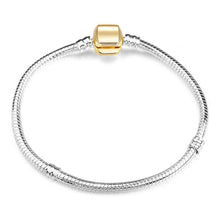 Load image into Gallery viewer, BAOPON High Quality Authentic Silver Color Snake Chain Fine Bracelet Fit European Charm Bracelet for Women DIY Jewelry Making