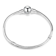 Load image into Gallery viewer, BAOPON High Quality Authentic Silver Color Snake Chain Fine Bracelet Fit European Charm Bracelet for Women DIY Jewelry Making