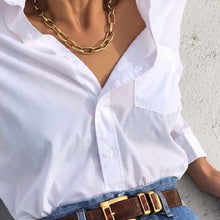 Load image into Gallery viewer, retro necklace chains chain for women Exaggeration collares collar necklaces collier naszyjnik colar choker cadena gold fashi