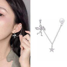 Load image into Gallery viewer, New Fashion Punk Butterfly Clip Earring for Teens Women Men Ear Cuffs Zinc Alloy Cool Jewelry Vintage Retro Chain Earings Metal