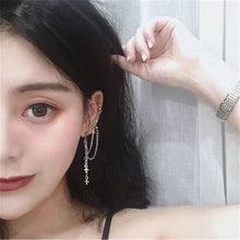 Load image into Gallery viewer, New Fashion Punk Butterfly Clip Earring for Teens Women Men Ear Cuffs Zinc Alloy Cool Jewelry Vintage Retro Chain Earings Metal