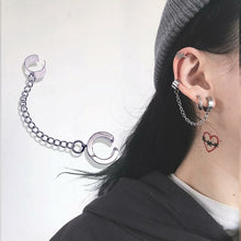 Load image into Gallery viewer, New Fashion Punk Butterfly Clip Earring for Teens Women Men Ear Cuffs Zinc Alloy Cool Jewelry Vintage Retro Chain Earings Metal
