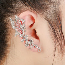 Load image into Gallery viewer, New Fashion Punk Butterfly Clip Earring for Teens Women Men Ear Cuffs Zinc Alloy Cool Jewelry Vintage Retro Chain Earings Metal