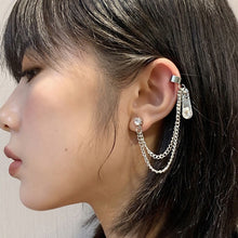 Load image into Gallery viewer, New Fashion Punk Butterfly Clip Earring for Teens Women Men Ear Cuffs Zinc Alloy Cool Jewelry Vintage Retro Chain Earings Metal