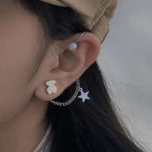 Load image into Gallery viewer, New Fashion Punk Butterfly Clip Earring for Teens Women Men Ear Cuffs Zinc Alloy Cool Jewelry Vintage Retro Chain Earings Metal