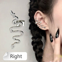 Load image into Gallery viewer, New Fashion Punk Butterfly Clip Earring for Teens Women Men Ear Cuffs Zinc Alloy Cool Jewelry Vintage Retro Chain Earings Metal