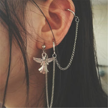 Load image into Gallery viewer, New Fashion Punk Butterfly Clip Earring for Teens Women Men Ear Cuffs Zinc Alloy Cool Jewelry Vintage Retro Chain Earings Metal