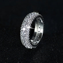 Load image into Gallery viewer, luxury 925 sterling silver wedding band eternity ring for women big gift for ladies love wholesale lots bulk jewelry R4577