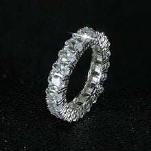 Load image into Gallery viewer, luxury 925 sterling silver wedding band eternity ring for women big gift for ladies love wholesale lots bulk jewelry R4577