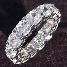 Load image into Gallery viewer, luxury 925 sterling silver wedding band eternity ring for women big gift for ladies love wholesale lots bulk jewelry R4577