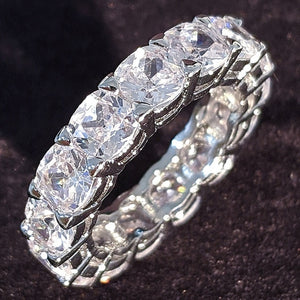 luxury 925 sterling silver wedding band eternity ring for women big gift for ladies love wholesale lots bulk jewelry R4577